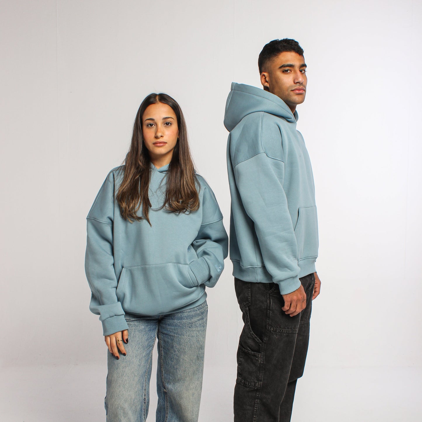 Stare hoodie baby blue